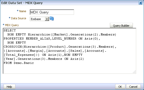 Sample MDX Query